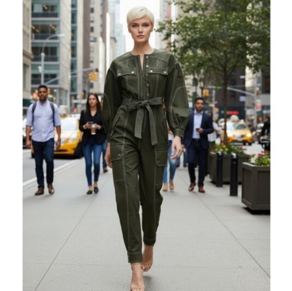 Ulla Johnson Green Jumpsuit Size 6